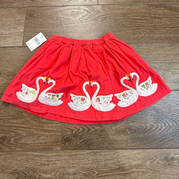 Mini Boden Girls Swan Applique Corduroy Skirt, NWT, Size 5-6, Pull-On, Pinkberry - Picture 6 of 8